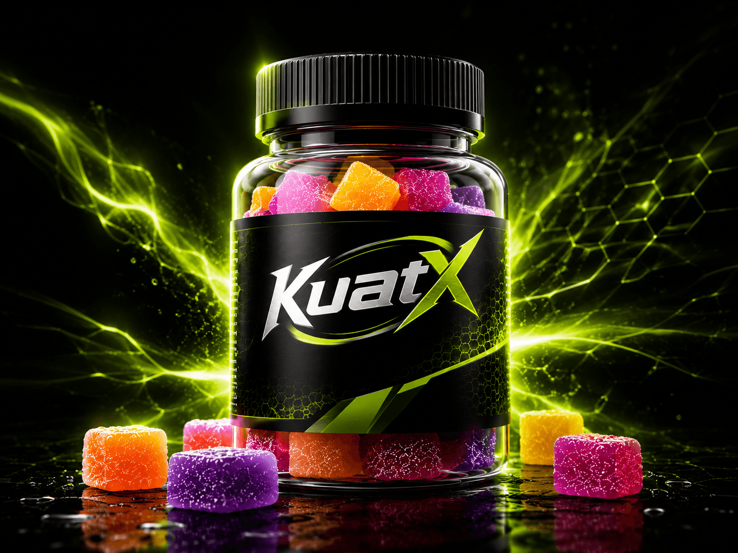 KuatX Performance Electrolyte Gummies bottle